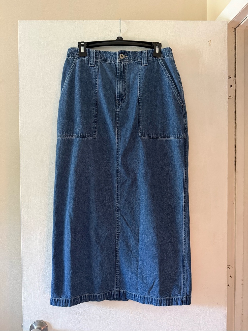 Vintage Old Navy Denim Maxi Skirt Size 8